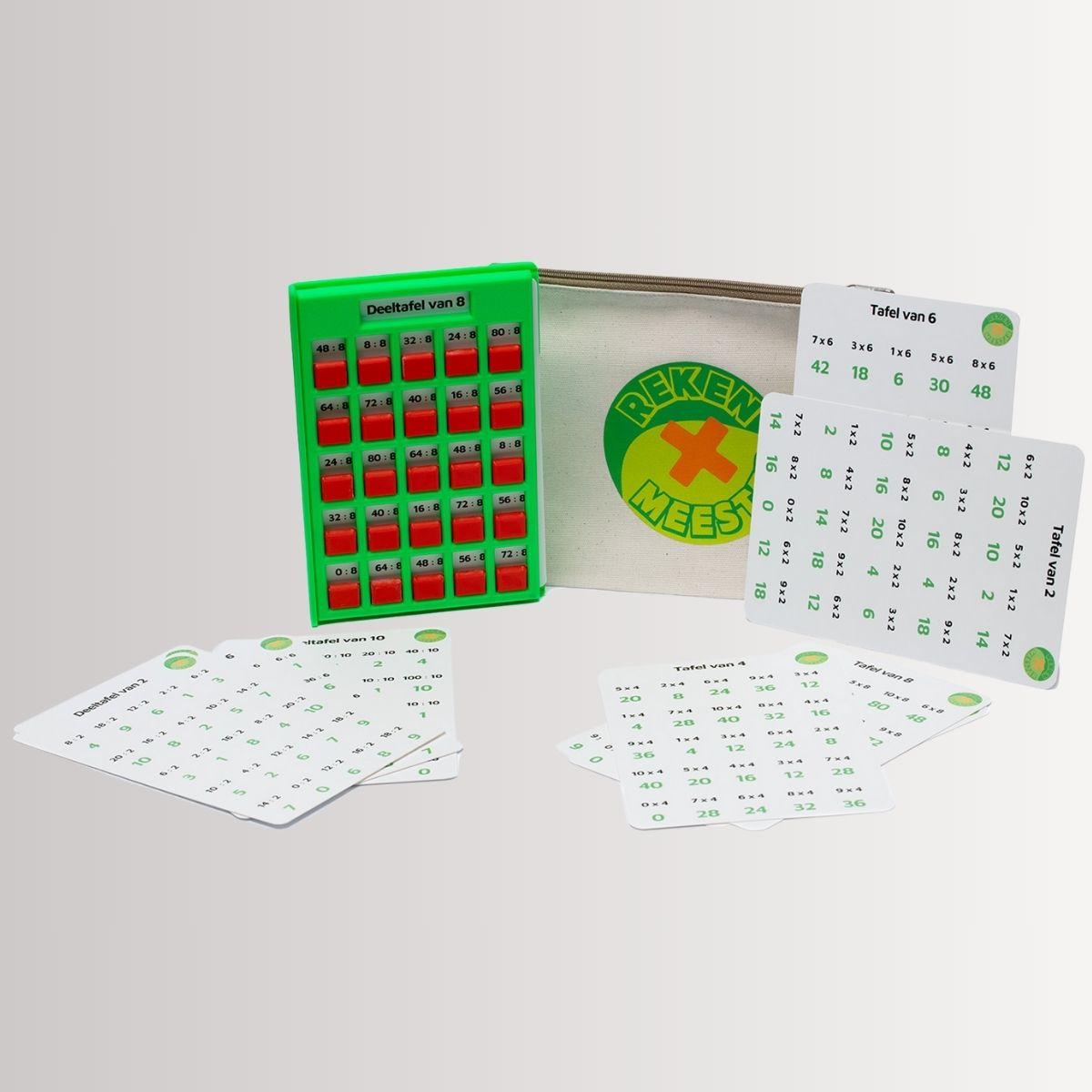 rekenmeester set inclusief kaarten voor het makkelijker leren rekenen