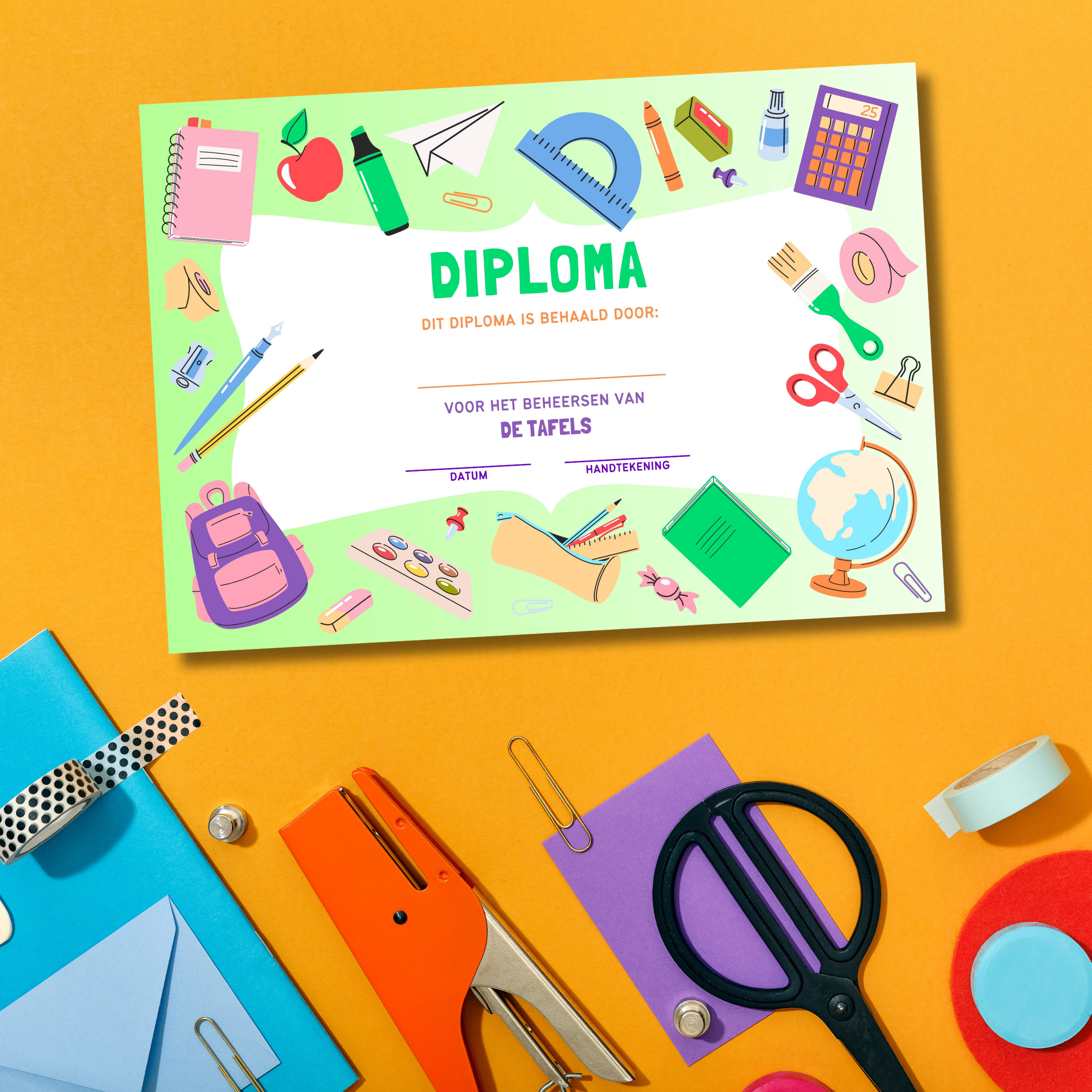 Tafeldiploma (gratis download)